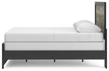 Broachmyn Black/Gray Queen Panel Bed with Mirrored Dresser and Nightstand from Ashley Furniture - Luna Furniture