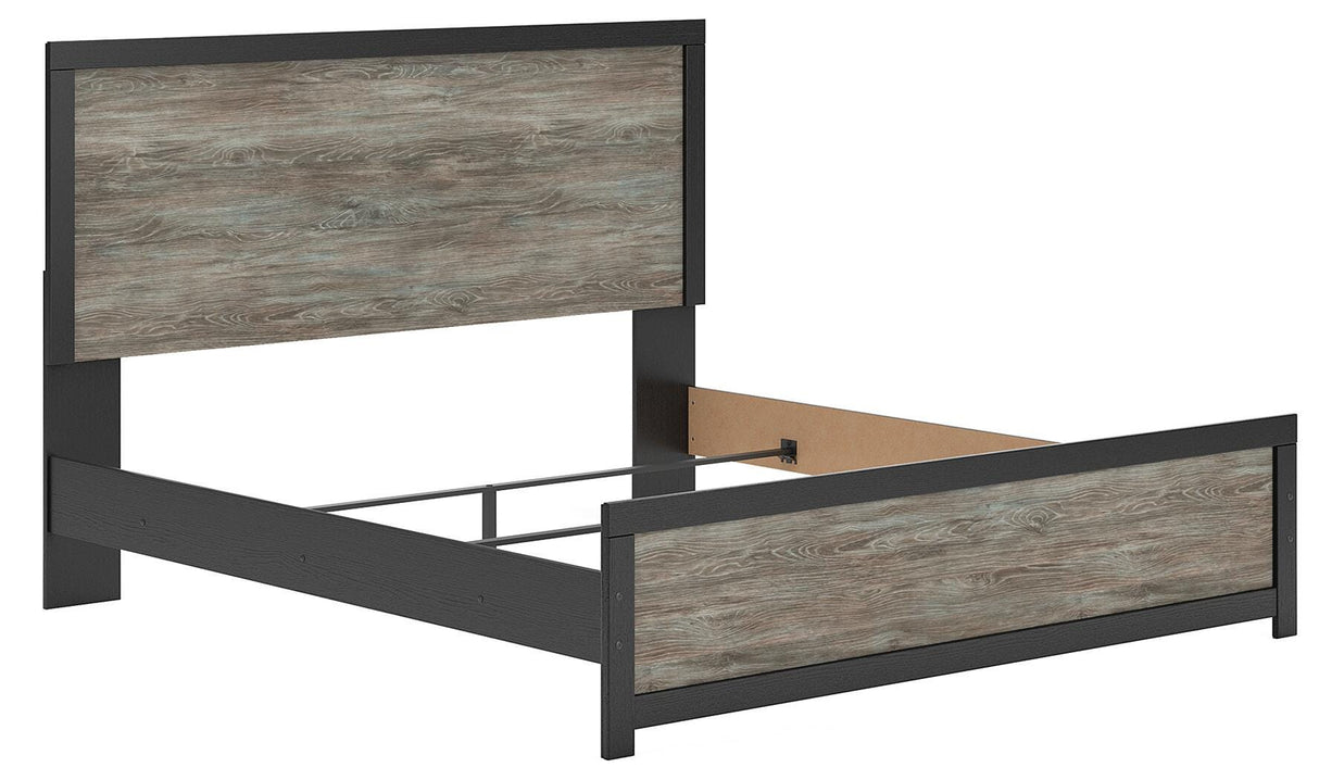 Broachmyn Black/Gray King Panel Bed from Ashley Furniture - Luna Furniture