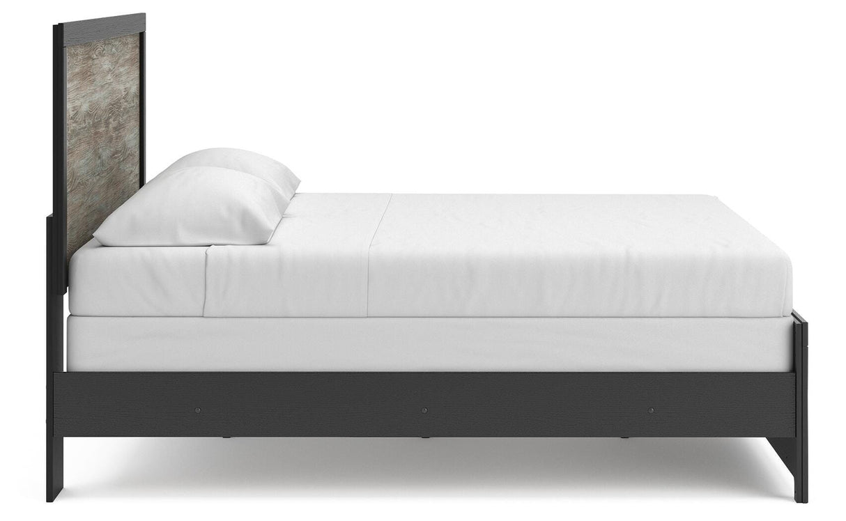 Broachmyn Black/Gray King Panel Bed from Ashley Furniture - Luna Furniture