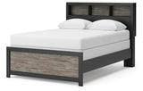 Broachmyn Black/Gray Full Bookcase Bed, Dresser and Mirror from Ashley - Luna Furniture