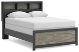 Broachmyn Black/Gray Full Bookcase Bed, Dresser and Mirror from Ashley - Luna Furniture