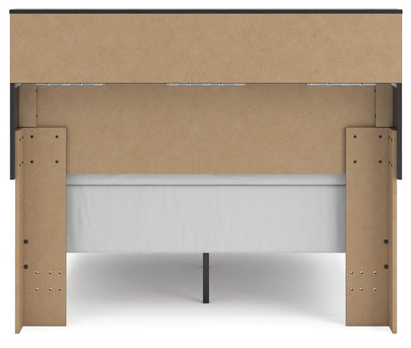 Broachmyn Black/Gray Full Bookcase Bed, Dresser and Mirror from Ashley - Luna Furniture