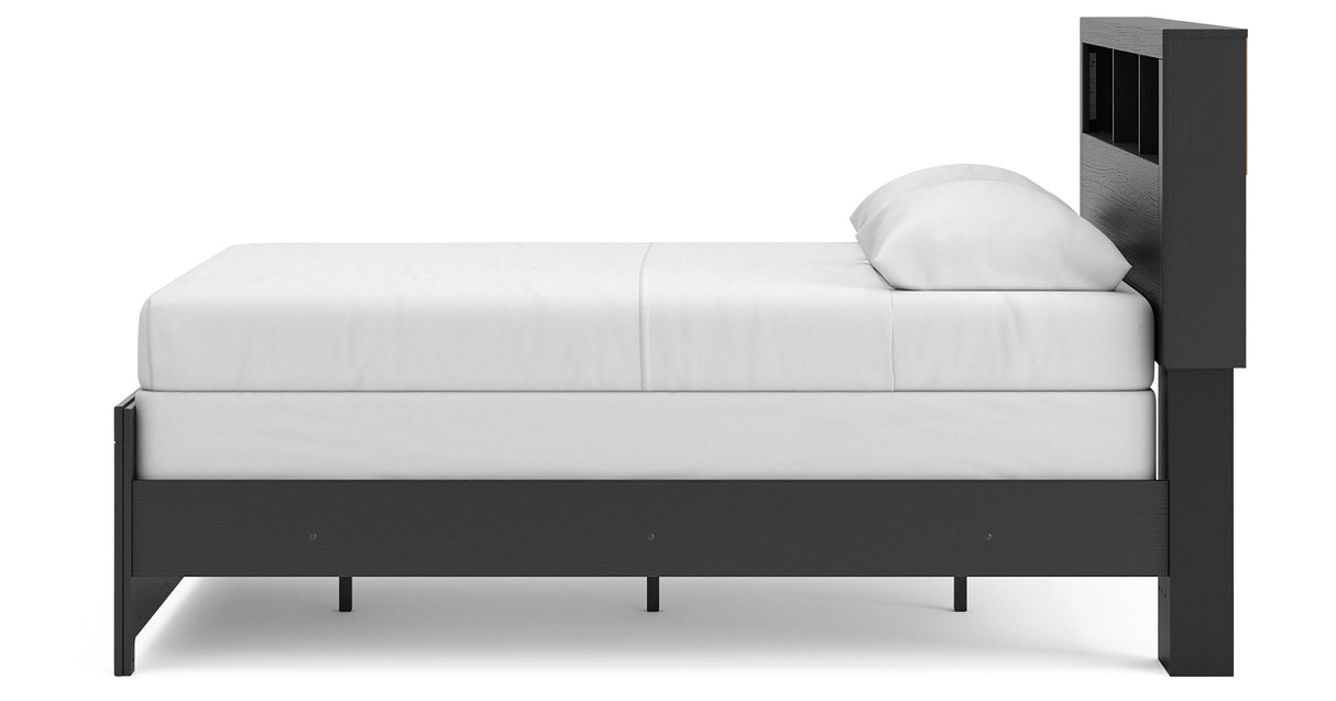 Broachmyn Black/Gray Full Bookcase Bed, Dresser and Mirror from Ashley - Luna Furniture