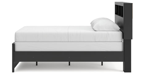 Broachmyn Black/Gray Full Bookcase Bed, Dresser and Mirror from Ashley - Luna Furniture