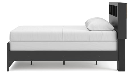 Broachmyn Black/Gray Full Bookcase Bed, Dresser and Mirror from Ashley - Luna Furniture