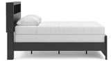 Broachmyn Black/Gray Full Bookcase Bed, Dresser and Mirror from Ashley - Luna Furniture