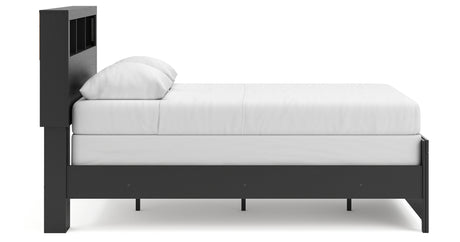 Broachmyn Black/Gray Full Bookcase Bed, Dresser and Mirror from Ashley - Luna Furniture