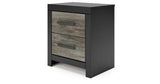 Broachmyn Black/Gray Queen Bookcase Panel Bed, Dresser, Mirror and Nightstand from Ashley Furniture - Luna Furniture