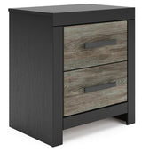 Broachmyn Black/Gray Queen Bookcase Panel Bed, Dresser, Mirror and Nightstand from Ashley Furniture - Luna Furniture