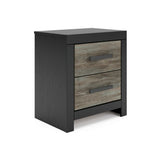 Broachmyn Black/Gray Bookcase Panel Bedroom Set from Ashley - Luna Furniture