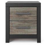 Broachmyn Black/Gray Nightstand from Ashley - Luna Furniture