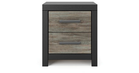 Broachmyn Black/Gray Nightstand from Ashley Furniture - Luna Furniture