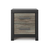 Broachmyn Black/Gray Bookcase Panel Bedroom Set from Ashley - Luna Furniture
