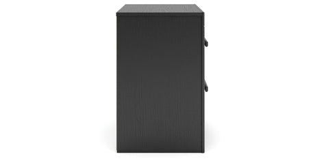 Broachmyn Black/Gray Queen Bookcase Panel Bed, Dresser, Mirror and Nightstand from Ashley Furniture - Luna Furniture