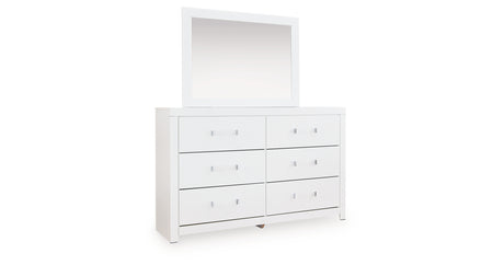 Maeling White Dresser and Mirror from Ashley Furniture - Luna Furniture