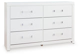 Maeling Queen Upholstered Panel Bed, Dresser and Nightstand from Ashley - Luna Furniture