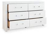 Maeling Queen Upholstered Panel Bed, Dresser and Nightstand from Ashley - Luna Furniture
