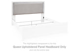 Maeling White/Gray Queen Upholstered Panel Headboard from Ashley Furniture - Luna Furniture