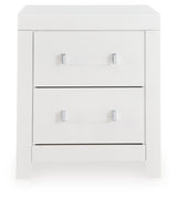 Maeling White/Gray Queen Upholstered Panel Bed, Dresser and Nightstand from Ashley Furniture - Luna Furniture