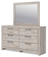 Broachmyn Gray Full Panel Bed, Dresser and Mirror from Ashley Furniture - Luna Furniture