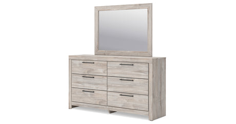 Broachmyn Gray Full Panel Bed, Dresser and Mirror from Ashley Furniture - Luna Furniture
