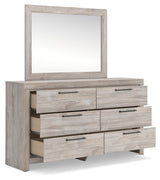 Broachmyn Gray Full Panel Bed, Dresser and Mirror from Ashley Furniture - Luna Furniture