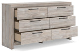 Broachmyn Gray King Panel Bed, Dresser and Nightstand from Ashley Furniture - Luna Furniture