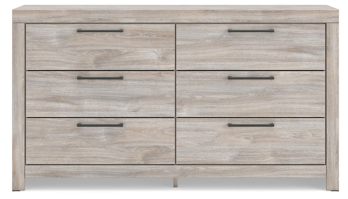 Broachmyn Gray King Panel Bed, Dresser and Nightstand from Ashley Furniture - Luna Furniture