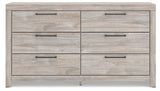 Broachmyn Gray King Panel Bed, Dresser and Nightstand from Ashley Furniture - Luna Furniture