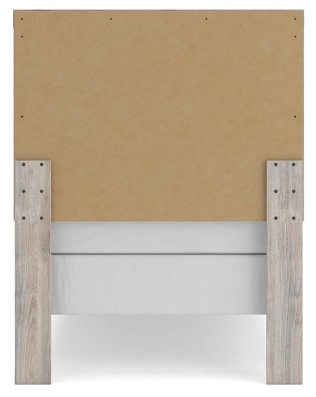 Broachmyn Gray Twin Panel Bed, Dresser and Mirror from Ashley Furniture - Luna Furniture