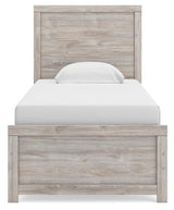 Broachmyn Gray Twin Panel Bed, Dresser and Mirror from Ashley Furniture - Luna Furniture
