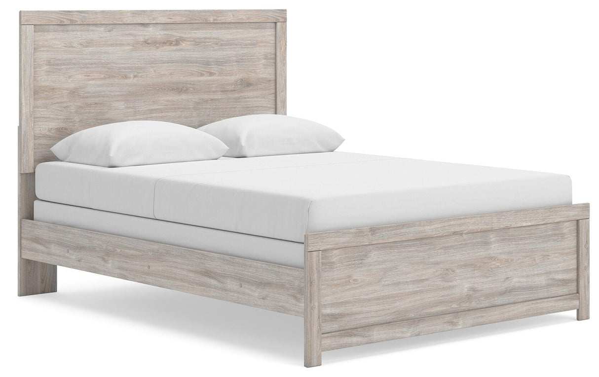 Broachmyn Gray Queen Panel Bed, Dresser and Mirror from Ashley Furniture - Luna Furniture