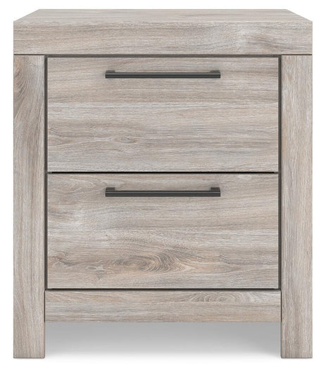 Broachmyn Gray King Panel Bed, Dresser and Nightstand from Ashley Furniture - Luna Furniture