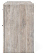 Broachmyn Gray King Panel Bed, Dresser and Nightstand from Ashley Furniture - Luna Furniture