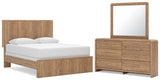 Gramburg Queen Panel Bed, Dresser and Mirror from Ashley - Luna Furniture