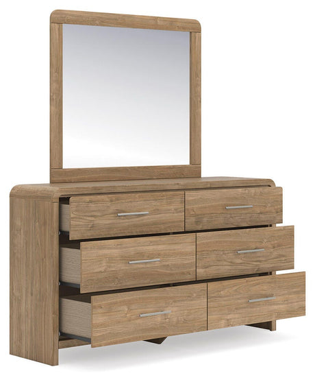 Gramburg Warm Natural Brown Panel Bedroom Set from Ashley - Luna Furniture