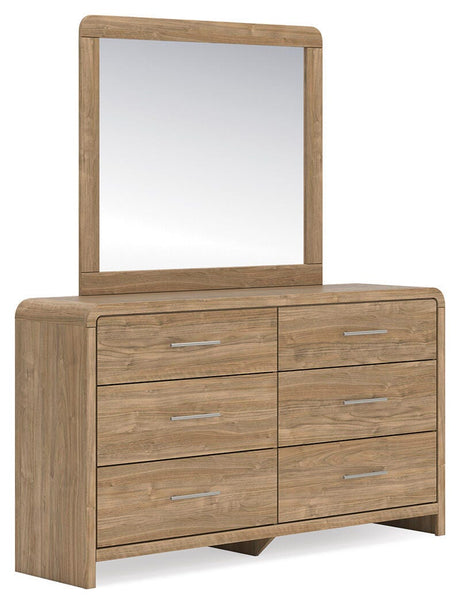 Gramburg Queen Panel Bed, Dresser and Mirror from Ashley - Luna Furniture