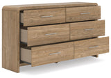 Gramburg Warm Natural Brown Dresser from Ashley Furniture - Luna Furniture