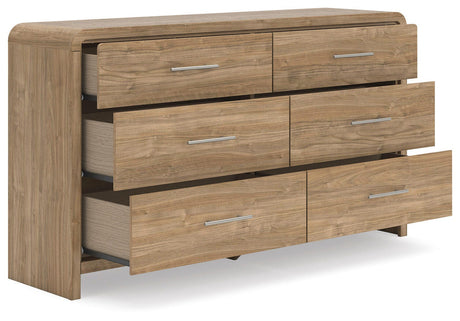 Gramburg Warm Natural Brown Dresser from Ashley - Luna Furniture