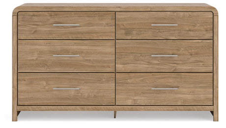 Gramburg Warm Natural Brown Dresser from Ashley - Luna Furniture