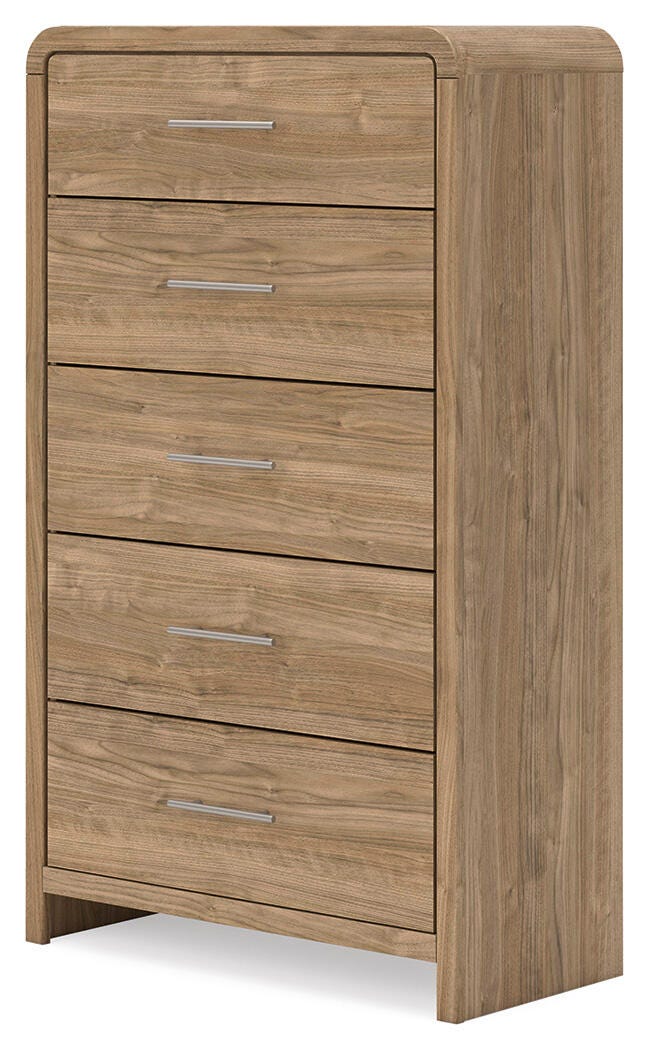 Gramburg Warm Natural Brown Chest of Drawers from Ashley - Luna Furniture