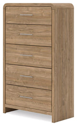 Gramburg Warm Natural Brown Chest of Drawers from Ashley - Luna Furniture