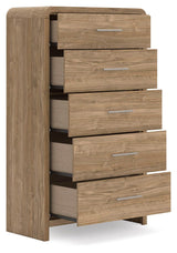 Gramburg Warm Natural Brown Chest of Drawers from Ashley - Luna Furniture