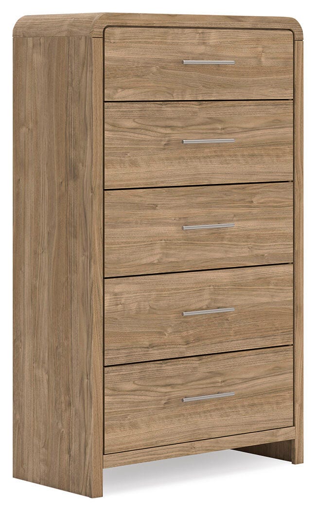 Gramburg Warm Natural Brown Chest of Drawers from Ashley - Luna Furniture