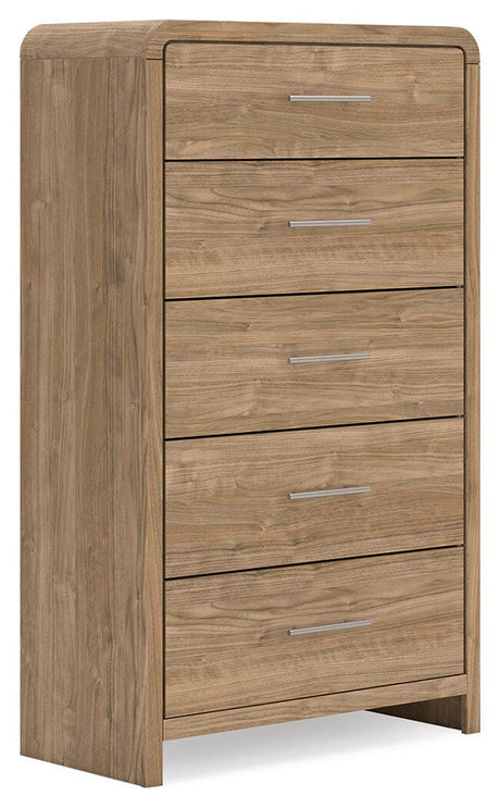 Gramburg Warm Natural Brown Chest of Drawers from Ashley - Luna Furniture