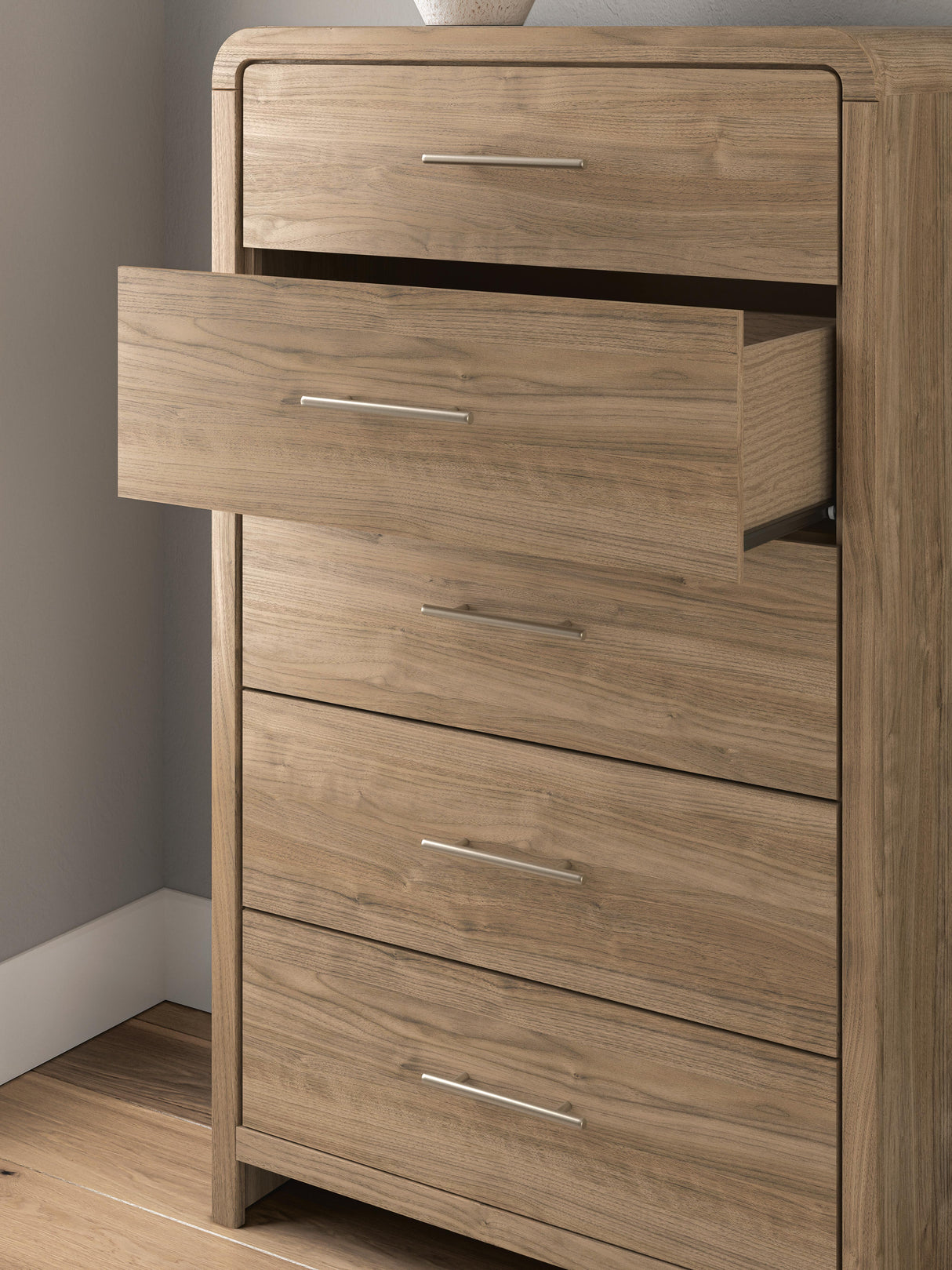 Gramburg Warm Natural Brown Chest of Drawers from Ashley - Luna Furniture