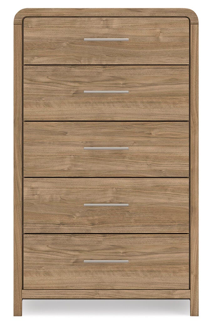 Gramburg Warm Natural Brown Chest of Drawers from Ashley - Luna Furniture