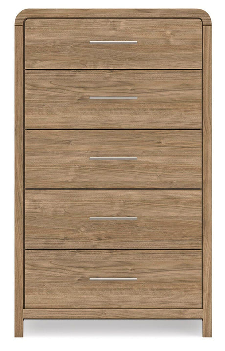 Gramburg Warm Natural Brown Chest of Drawers from Ashley - Luna Furniture