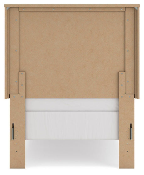Gramburg Warm Natural Brown Twin Panel Bed from Ashley Furniture - Luna Furniture