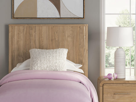 Gramburg Warm Natural Brown Twin Panel Bed from Ashley Furniture - Luna Furniture